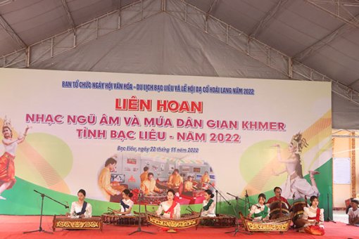 Bạc Liêu Khai mạc Liên hoan nhạc ngũ âm và múa dân gian Khmer