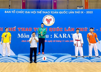 Karate Cần Thơ có HCV đầu tiên tại Đại hội Thể hội Thể thao toàn quốc lần IX
