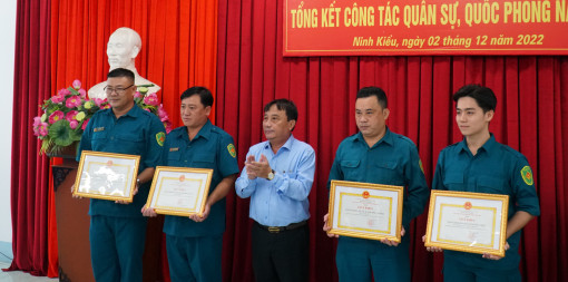 Tổng kết công tác quân sự, quốc phòng địa phương năm 2022