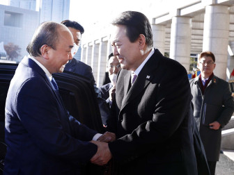 Lễ đón chính thức Chủ tịch nước Nguyễn Xuân Phúc tại Hàn Quốc