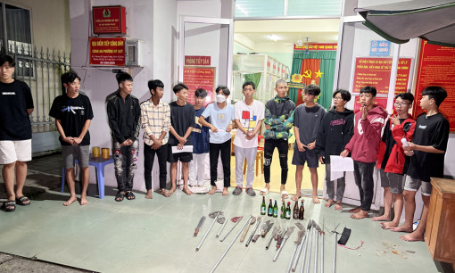 An Giang: Kịp thời ngăn chặn nhóm thanh thiếu niên sử dụng hung khí và bom xăng giải quyết mâu thuẫn