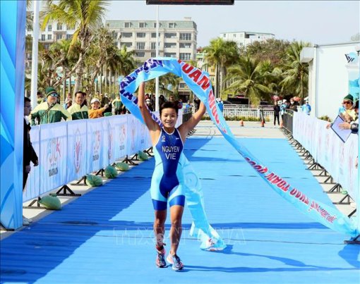 Kim Cương giành HCV cho Triathlon Cần Thơ