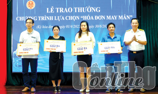 Hơn 2.700 cá nhân, hộ kinh doanh trúng thưởng “Hóa đơn may mắn”