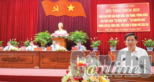 Tạo chuyển biến hơn nữa trong đấu tranh, phòng ngừa biểu hiện “tự diễn biến”, “tự chuyển hóa”