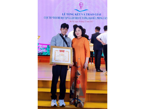 TP Cần Thơ có 1 học sinh đạt giải Cuộc thi “Tuổi trẻ học tập và làm theo tư tưởng, đạo đức, phong cách Hồ Chí Minh”