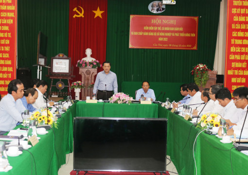 Kiểm điểm tập thể lãnh đạo Sở Nông nghiệp và Phát triển nông thôn TP Cần Thơ