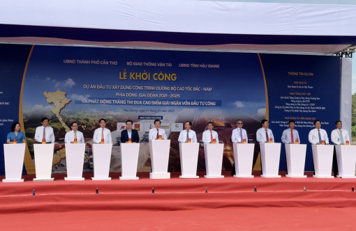 Khởi công đồng loạt 12 dự án thành phần cao tốc Bắc-Nam