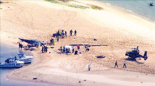 Úc: 2 trực thăng va chạm gây nhiều thương vong