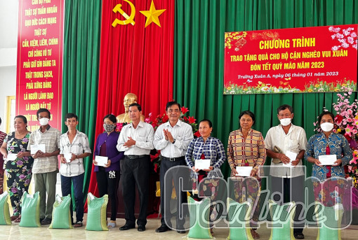 Tặng quà Tết gia đình chính sách, hộ nghèo, hoàn cảnh khó khăn...