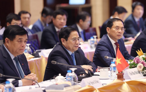 Thủ tướng Phạm Minh Chính và Thủ tướng Lào đồng chủ trì Kỳ họp lần thứ 45 Ủy ban liên chính phủ