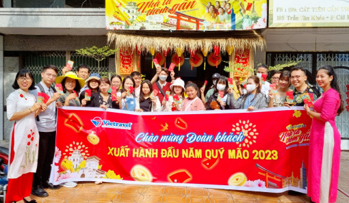 Đoàn khách Vietravel Cần Thơ xuất hành đầu năm 2023