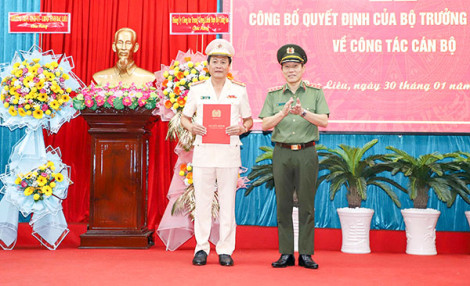 Ðại tá Hồ Việt Triều giữ chức vụ Giám đốc Công an tỉnh Bạc Liêu