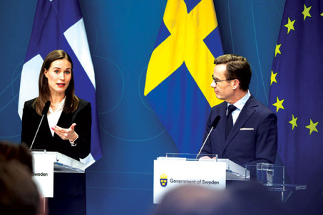 Phần Lan và Thụy Ðiển cam kết gia nhập NATO cùng thời điểm