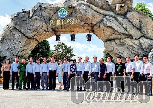Lãnh đạo thành phố kiểm tra mô hình sản xuất nông nghiệp và phát triển du lịch trên địa bàn huyện Phong Ðiền