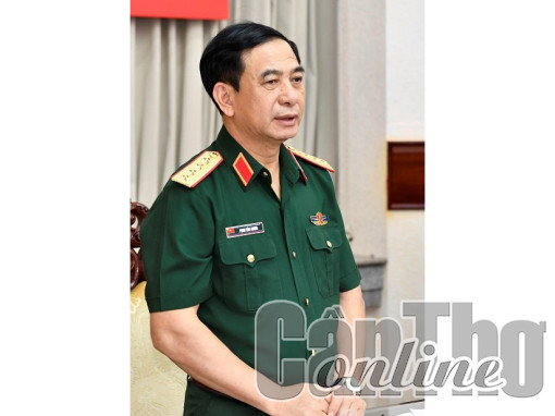Đại tướng Phan Văn Giang thăm và làm việc với Bộ Tư lệnh Quân khu 9