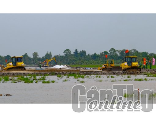 Nỗ lực đảm bảo tiến độ dự án cao tốc Cần Thơ - Cà Mau