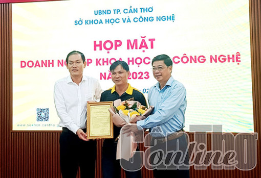 Thêm 1 doanh nghiệp khoa học và công nghệ ở Cần Thơ được công nhận