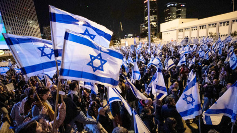 Gần 200.000 người Israel biểu tình trong tuần thứ 8 liên tiếp