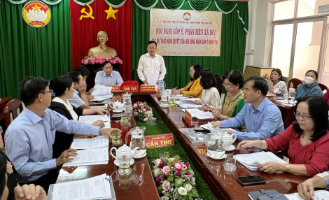 Mặt trận góp ý, phản biện các tờ trình kèm theo Dự thảo Nghị quyết của HÐND thành phố