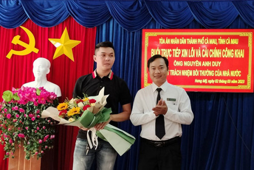 Cà Mau: Xin lỗi công khai thanh niên bị ngồi tù oan hơn 800 ngày