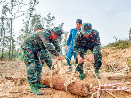 Xử lý an toàn trái bom 150kg còn ngòi nổ