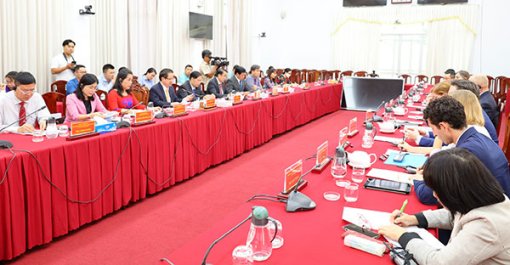 Lãnh đạo thành phố tiếp Cơ quan Phát triển quốc tế Hoa Kỳ