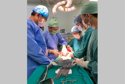 Cắt khối u chiếm trọn ổ bụng ở bệnh nhân 60 tuổi