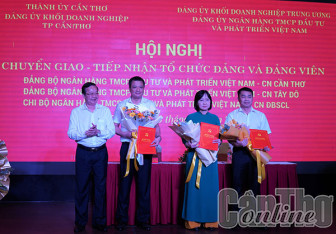 Chuyển giao và tiếp nhận tổ chức đảng, đảng viên Ðảng bộ Ngân hàng TMCP Ðầu tư và phát triển Việt Nam, Ðảng bộ Ngân hàng TMCP Ngoại thương Việt Nam