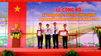 Công bố xã Thạnh Lộc đạt chuẩn nông thôn mới nâng cao