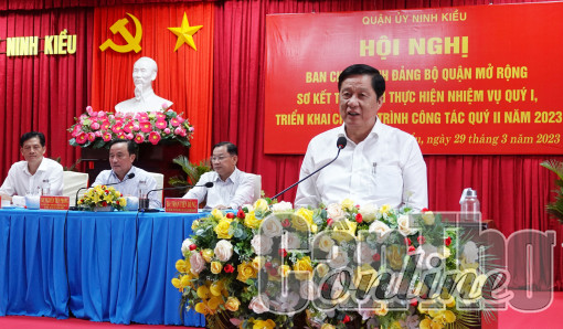 Quận Ninh Kiều cần tập trung các giải pháp thực hiện đạt và vượt các chỉ tiêu năm 2023