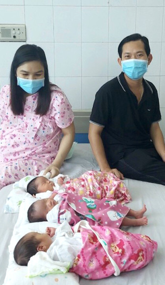 Bệnh viện Sản nhi An Giang thực hiện thành công ca sinh 3 cho một phụ nữ điều trị vô sinh