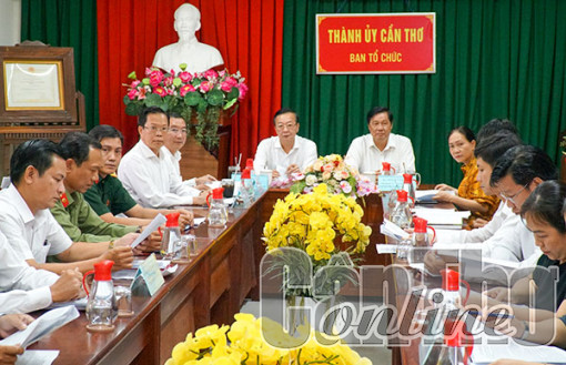 Tiếp tục tham mưu thực hiện có hiệu quả các nghị quyết, kết luận của Trung ương về công tác tổ chức xây dựng Ðảng