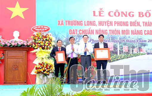 Công bố xã Trường Long đạt chuẩn nông thôn mới nâng cao