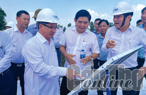 Quyết liệt hoàn thiện hạ tầng phục vụ lễ khởi công khu công nghiệp Vĩnh Thạnh