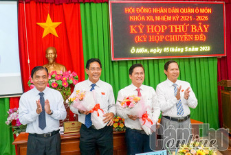 Ðồng chí Võ Anh Huy được bầu giữ chức Chủ tịch UBND quận Ô Môn