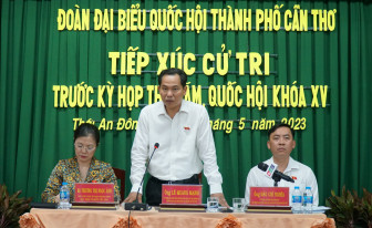 Cử tri thành phố kiến nghị Quốc hội và cấp thẩm quyền giải quyết nhiều vấn đề chính đáng Cử tri thành phố kiến nghị Quốc hội và cấp thẩm quyền giải quyết nhiều vấn đề chính đáng