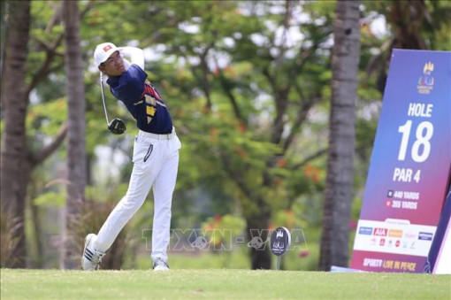 VĐV Lê Khánh Hưng giành HCV đầu tiên cho cho đội tuyển Golf Việt Nam