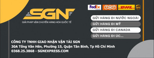 Dịch vụ vận tải hàng hoá quốc tế SGN Express