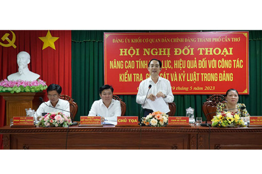 Giúp cấp ủy đảng cơ sở thực hiện tốt công tác kiểm tra, giám sát và thi hành kỷ luật Ðảng