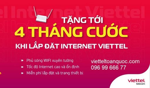 Lắp Wifi Viettel Phong Điền Cần Thơ chỉ từ 145K tặng 3 tháng