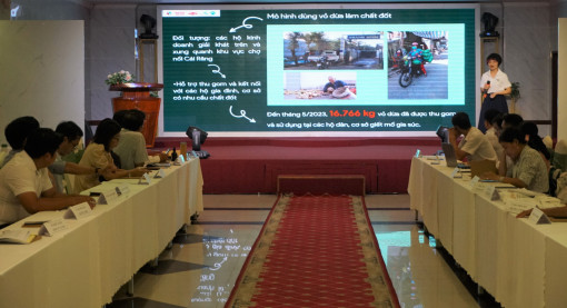 Tổng kết và chia sẻ kết quả Dự án Vì sông Mê Kông không rác - Thí điểm mô hình kinh tế tuần hoàn tại các chợ nổi ở Cần Thơ