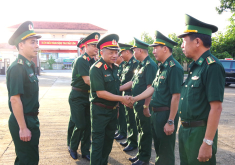 Tổng cục Chính trị kiểm tra tại Bộ đội Biên phòng tỉnh Cà Mau