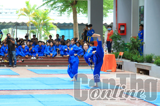 218 võ sinh Vovinam Cần Thơ thi thăng cấp sơ đẳng năm 2023
