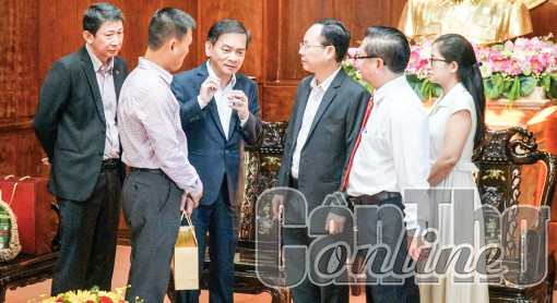 Bí thư Thành ủy tiếp và làm việc với Chủ tịch VSIP Group