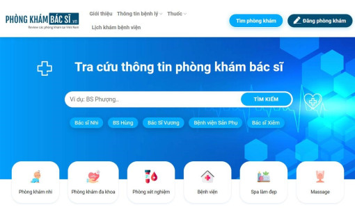 Tra cứu phòng khám uy tín tại Cần Thơ với tính năng mới trên website phongkhambacsi.vn