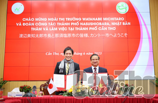 Lãnh đạo TP Cần Thơ tiếp đoàn công tác TP Nasushiobara