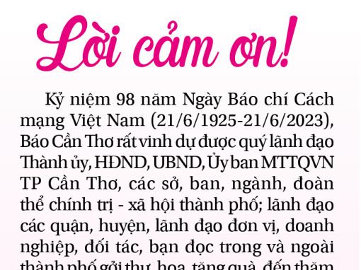 Lời cảm ơn!