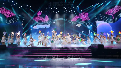 Khai mạc Liên hoan thiếu nhi Búp sen hồng khu vực phía Nam lần thứ XXVI