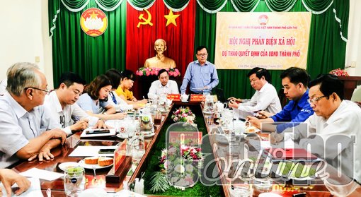 Mặt trận góp ý, phản biện dự thảo quyết định của UBND thành phố