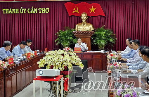 Lãnh đạo thành phố làm việc về tiến độ thực hiện Dự án 3